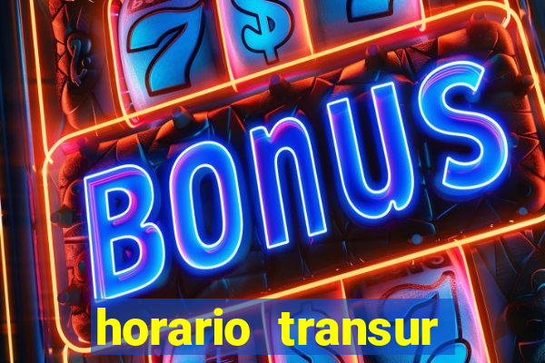 horario transur roleta santos dumont juiz de fora